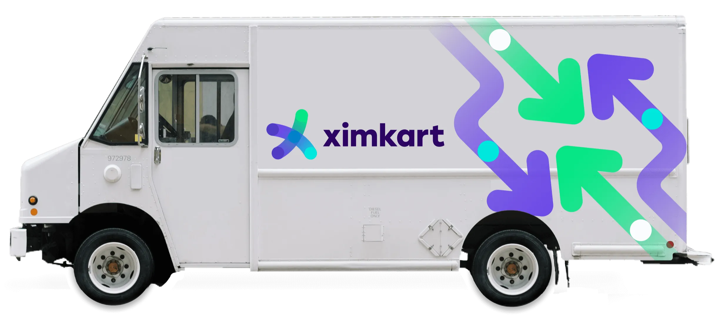 White van with Ximkart logo